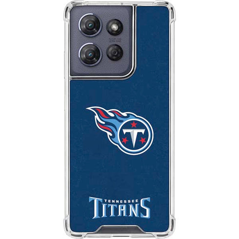 NFL Tennessee Titans Distressed Moto G Play 5G (2025) Clear Case
